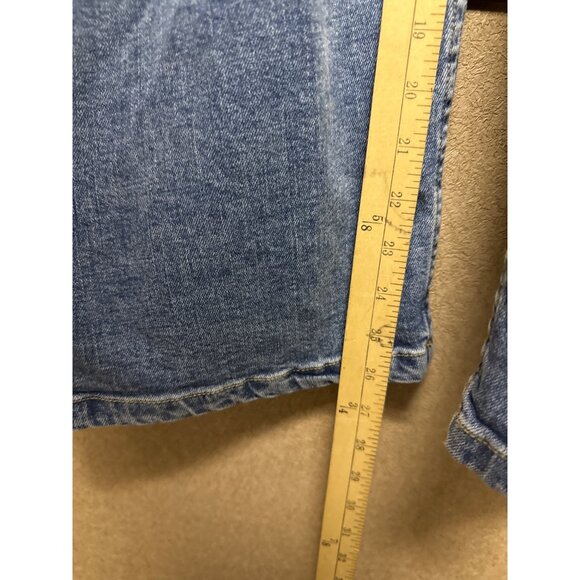 We The Free People Je Suis Pret Women's Jumpsuit Barrel Denim Jean Medium - Picture 10 of 14